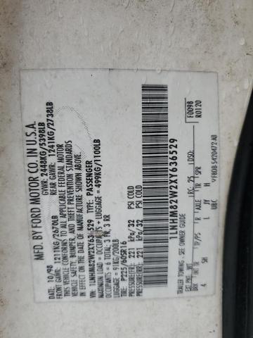 1LNHM82W2XY636529 - 1999 LINCOLN TOWN CAR SIGNATURE თეთრი ფოტო 12