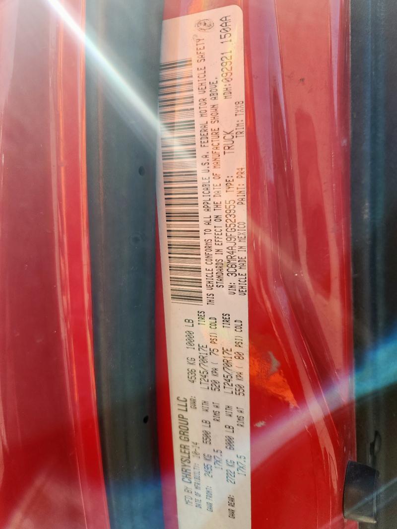 3C6MR4AJ9FG523955 - 2015 RAM 2500 ST أحمر صورة 12