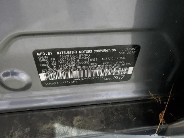 JA4AR3AUXKU014135 - 2019 MITSUBISHI OUTLANDER ES Boz foto 13