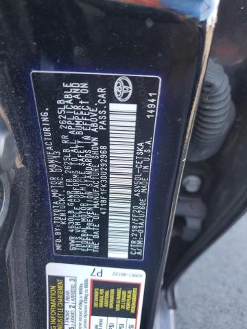 4T1BF1FK3DU292968 - 2013 TOYOTA CAMRY L BLACK photo 12