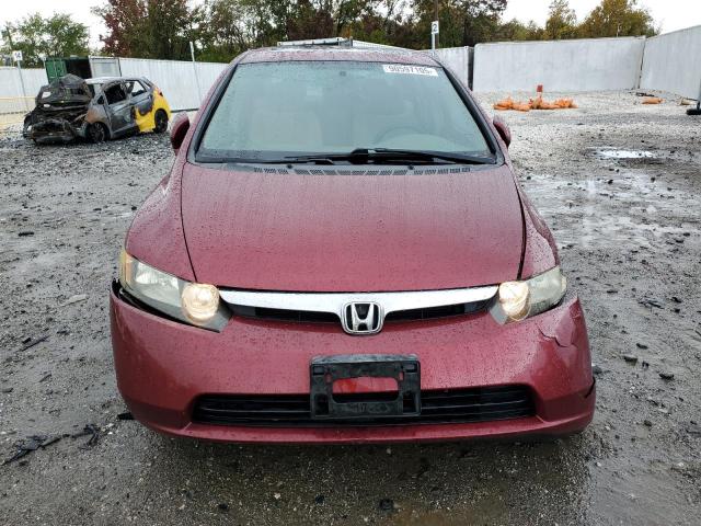1HGFA16867L076536 - 2007 HONDA CIVIC EX RED photo 5