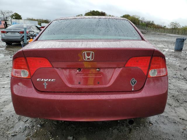 1HGFA16867L076536 - 2007 HONDA CIVIC EX RED photo 6