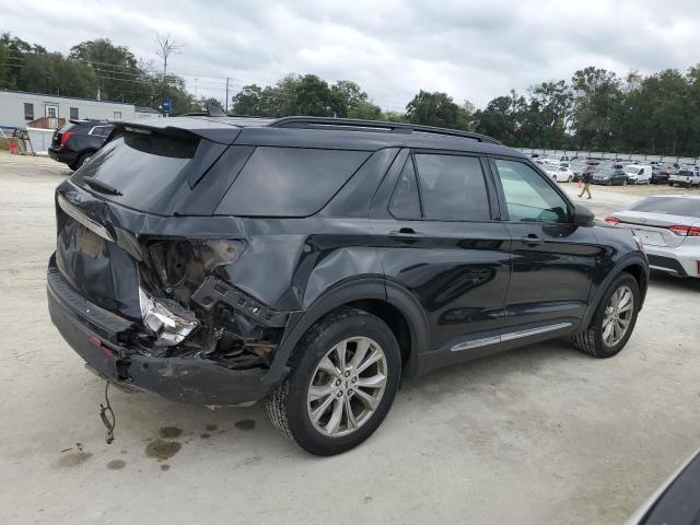 1FMSK8DH5MGA48524 - 2021 FORD EXPLORER XLT 黑色 照片 3