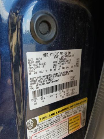 1FMJU1J53EEF00460 - 2014 FORD EXPEDITION XLT BLUE photo 13