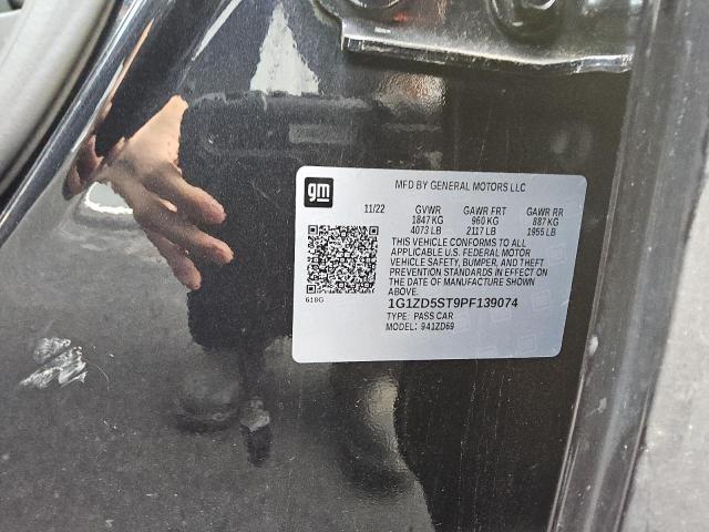 1G1ZD5ST9PF139074 - 2023 CHEVROLET MALIBU LT BLACK photo 12
