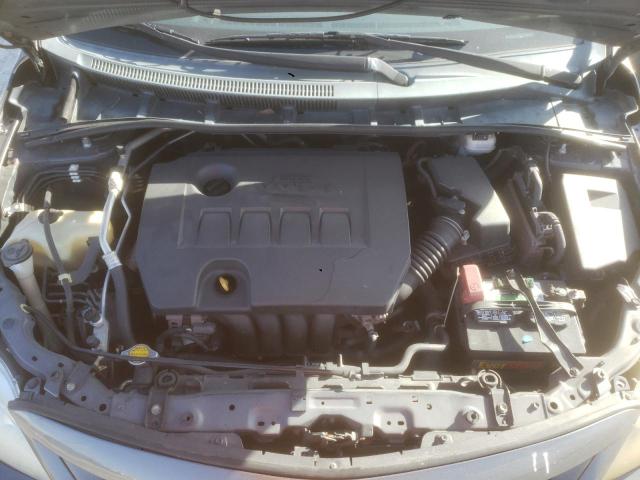 2T1BU4EE5BC563465 - 2011 TOYOTA COROLLA BASE GRAY photo 11