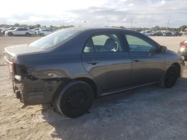 2T1BU4EE5BC563465 - 2011 TOYOTA COROLLA BASE GRAY photo 3