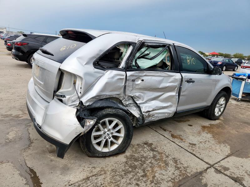 2FMDK3GC3EBA82904 - 2014 FORD EDGE SE SILVER photo 3