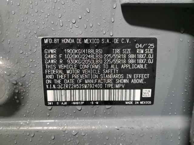 3CZRZ2H52SM792400 - 2025 HONDA HR-V SPORT 灰色 照片 13