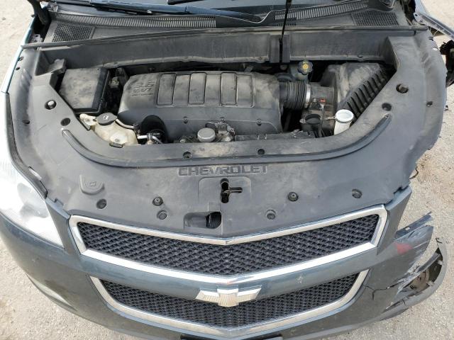 1GNKRJED5CJ278575 - 2012 CHEVROLET TRAVERSE LT GRAY photo 12