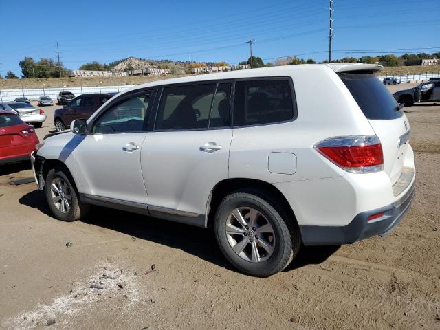 5TDZA3EH4CS026199 - 2012 TOYOTA HIGHLANDER BASE WHITE photo 2