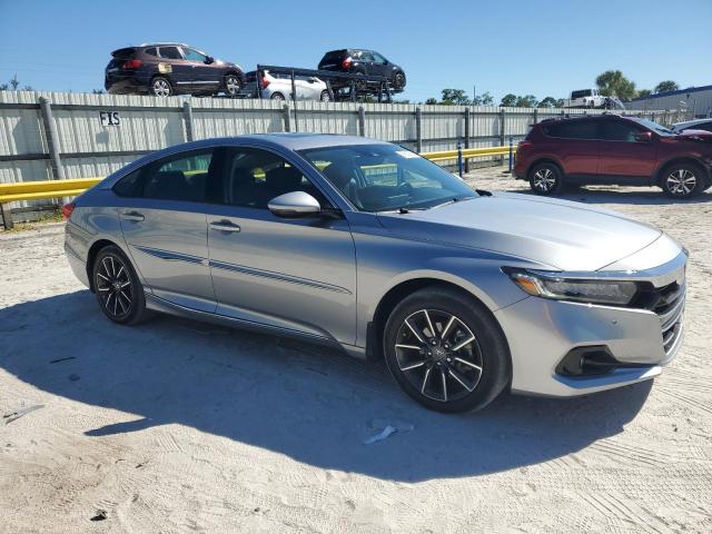 1HGCV1F54MA079925 - 2021 HONDA ACCORD EXL SILVER photo 4