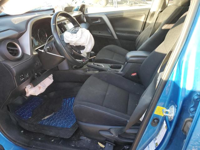 2T3RFREV8GW470104 - 2016 TOYOTA RAV4 XLE BLUE photo 7