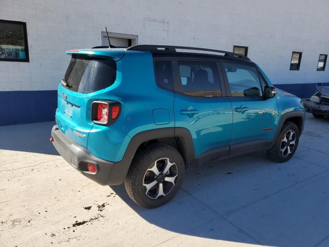 ZACNJDC11NPN84633 - 2022 JEEP RENEGADE TRAILHAWK 青色 照片 3