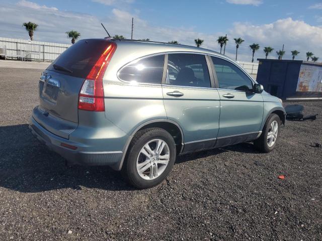 5J6RE3H72AL010437 - 2010 HONDA CR-V EXL 绿色 照片 3