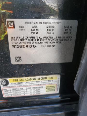 1G1ZD5EB3AF138884 - 2010 CHEVROLET MALIBU 2LT BLACK photo 13