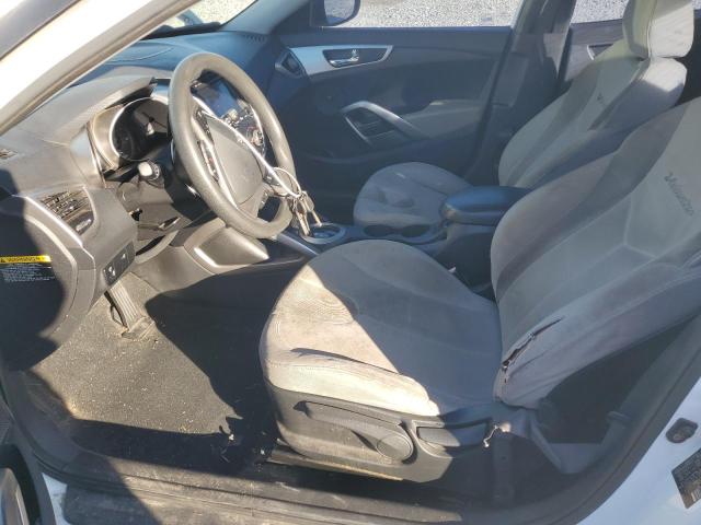 KMHTC6AD8CU045639 - 2012 HYUNDAI VELOSTER WHITE photo 7