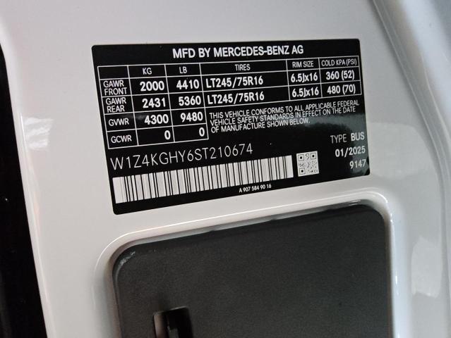 W1Z4KGHY6ST210674 - 2025 MERCEDES-BENZ SPRINTER 2500 WHITE photo 13