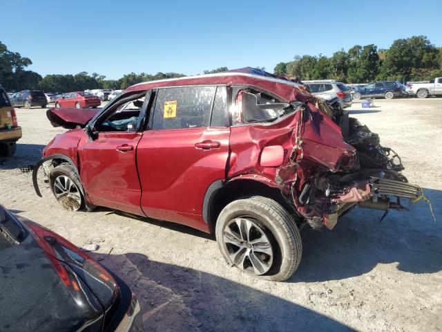 5TDGZRBH7LS048754 - 2020 TOYOTA HIGHLANDER XLE 红色 照片 2