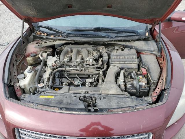 1N4AA5AP7AC848697 - 2010 NISSAN MAXIMA S MAROON photo 11