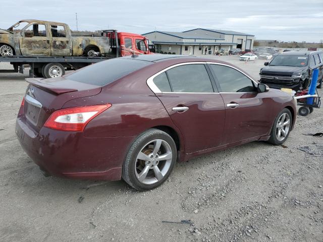 1N4AA5AP7AC848697 - 2010 NISSAN MAXIMA S MAROON photo 3