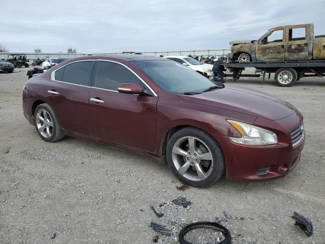 1N4AA5AP7AC848697 - 2010 NISSAN MAXIMA S MAROON photo 4