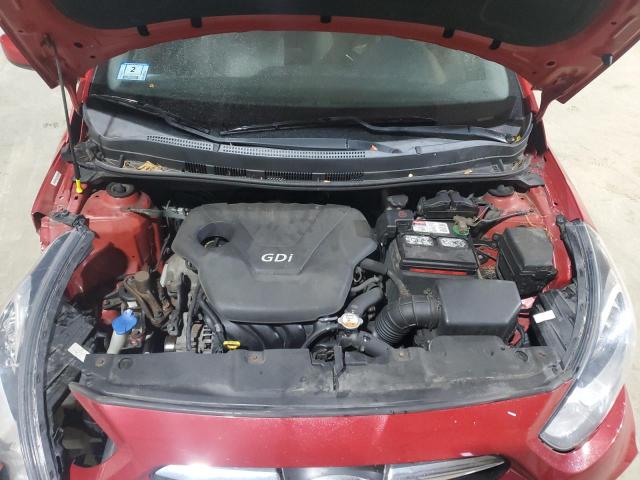 KMHCT4AEXDU477678 - 2013 HYUNDAI ACCENT GLS RED photo 11