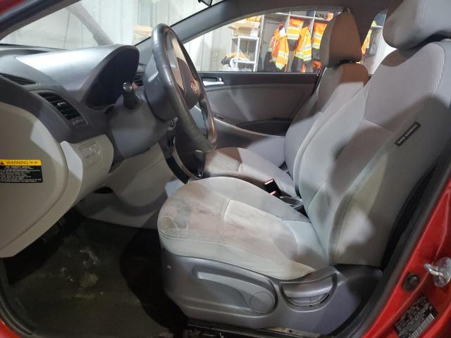 KMHCT4AEXDU477678 - 2013 HYUNDAI ACCENT GLS RED photo 7