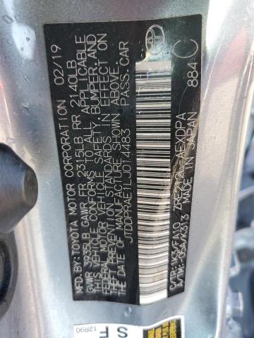 JTDDPRAE1LJ014483 - 2020 TOYOTA COROLLA L BLUE photo 13