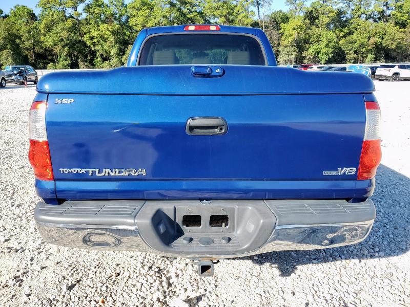 5TBET34126S536481 - 2006 TOYOTA TUNDRA DOUBLE CAB SR5 BLUE photo 6