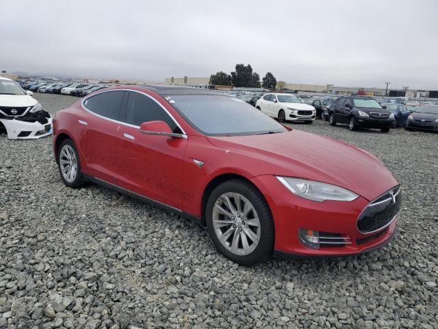 5YJSA1CN5DFP09436 - 2013 TESLA MODEL S Qırmızı foto 4