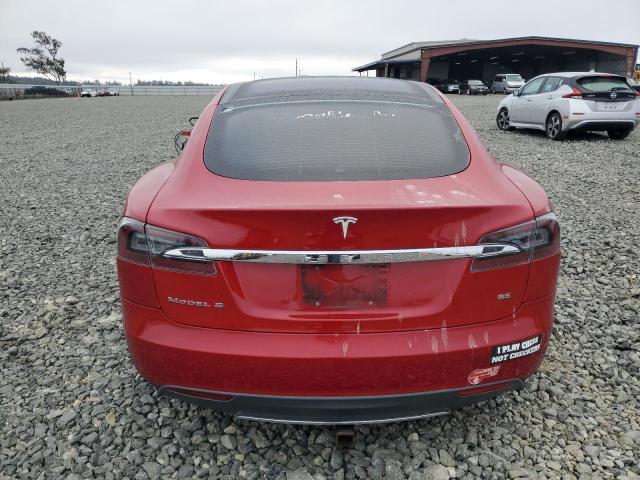5YJSA1CN5DFP09436 - 2013 TESLA MODEL S Qırmızı foto 6