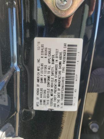 19UUB1F52HA004935 - 2017 ACURA TLX TECH BLACK photo 12