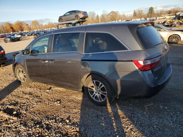 5FNRL5H62DB031973 - 2013 HONDA ODYSSEY EXL GRAY photo 2