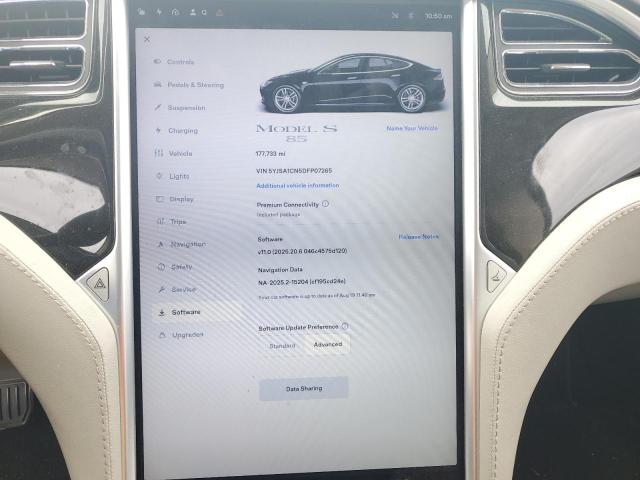 5YJSA1CN5DFP07265 - 2013 TESLA MODEL S Czarny zdjęcie 9