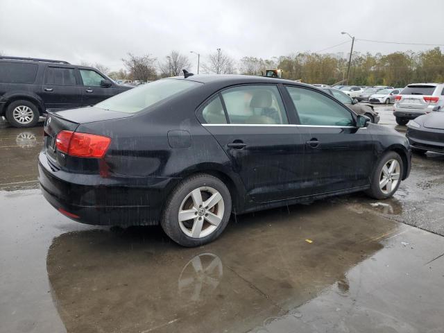 3VWLL7AJXEM378607 - 2014 VOLKSWAGEN JETTA TDI BLACK photo 3