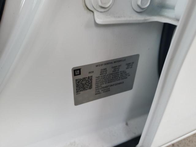 1G1ZB5ST3KF224815 - 2019 CHEVROLET MALIBU LS Білий фото 12