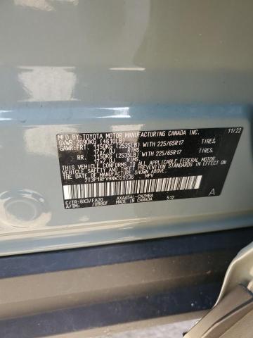 2T3P1RFV9NW329236 - 2022 TOYOTA RAV4 XLE GREEN photo 13