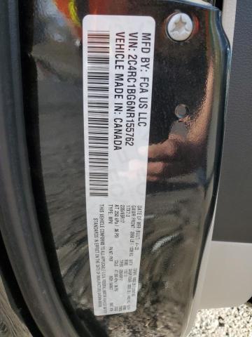 2C4RC1BG6NR155762 - 2022 CHRYSLER PACIFICA TOURING L BLACK photo 13