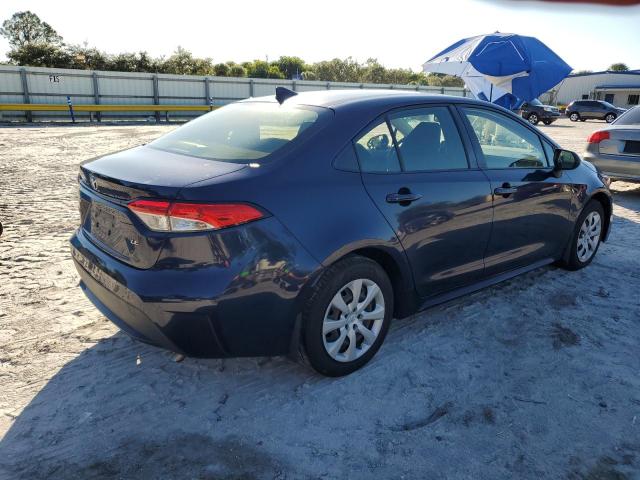 JTDEPMAE9MJ172904 - 2021 TOYOTA COROLLA LE Bleu photo 3