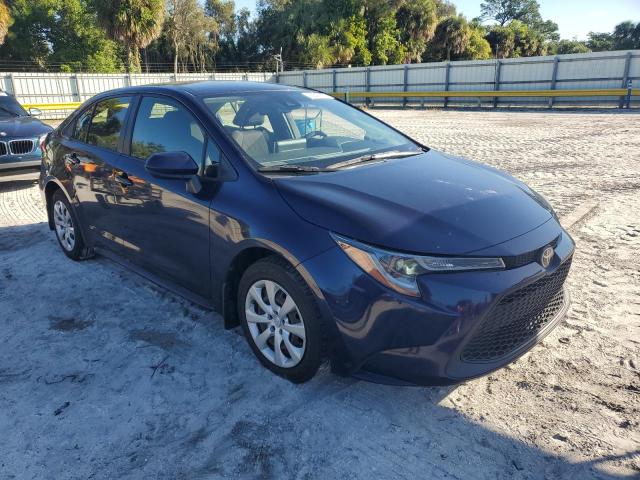 JTDEPMAE9MJ172904 - 2021 TOYOTA COROLLA LE Bleu photo 4