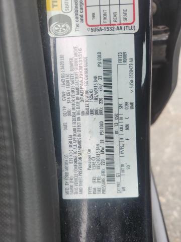 3FADP4AJ9KM131316 - 2019 FORD FIESTA S შავი ფოტო 12