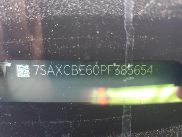 7SAXCBE60PF385654 - 2023 TESLA MODEL X 黑色 照片 12