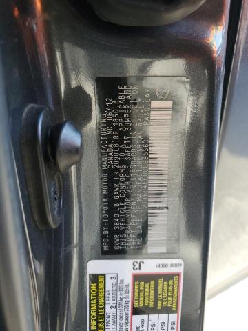 2T1BU4EE8CC895563 - 2012 TOYOTA COROLLA BASE 灰色 照片 12