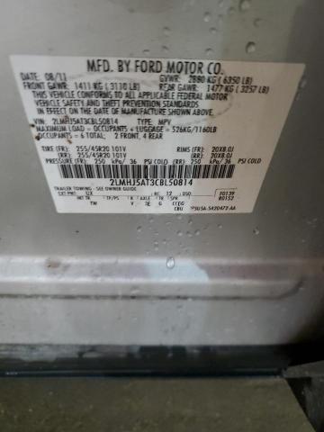 2LMHJ5AT3CBL50814 - 2012 LINCOLN MKT SILVER photo 13