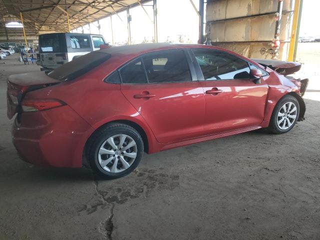 JTDEPRAE6LJ048603 - 2020 TOYOTA COROLLA LE RED photo 3