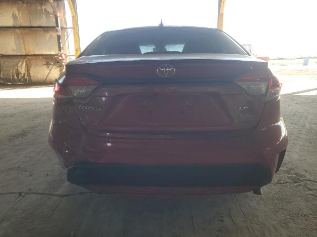 JTDEPRAE6LJ048603 - 2020 TOYOTA COROLLA LE RED photo 6