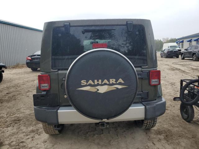 1C4BJWEG0FL696686 - 2015 JEEP WRANGLER U SAHARA GREEN photo 6