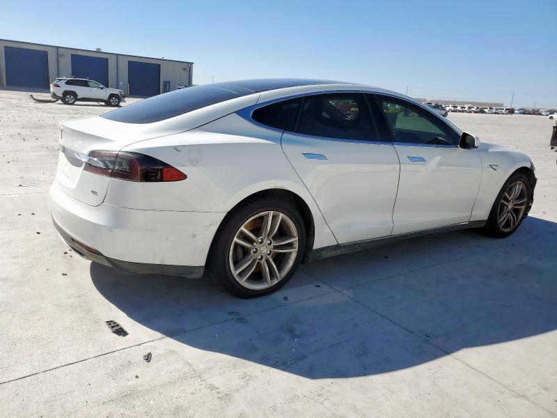5YJSA1S13EFP66086 - 2014 TESLA MODEL S Beyaz fotoğraf 3