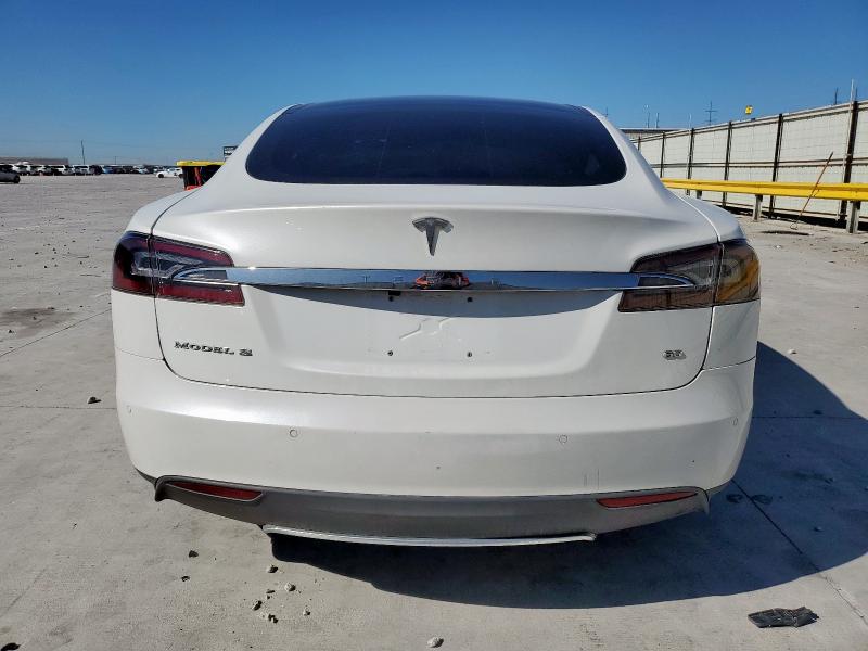 5YJSA1S13EFP66086 - 2014 TESLA MODEL S Beyaz fotoğraf 6
